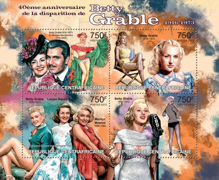 stamp-centre_afrique-2013-betty_grable1