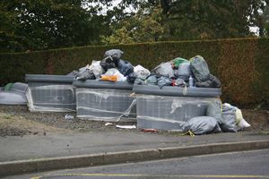 Avranches rue du Motté ordure poubelles déchets C3A