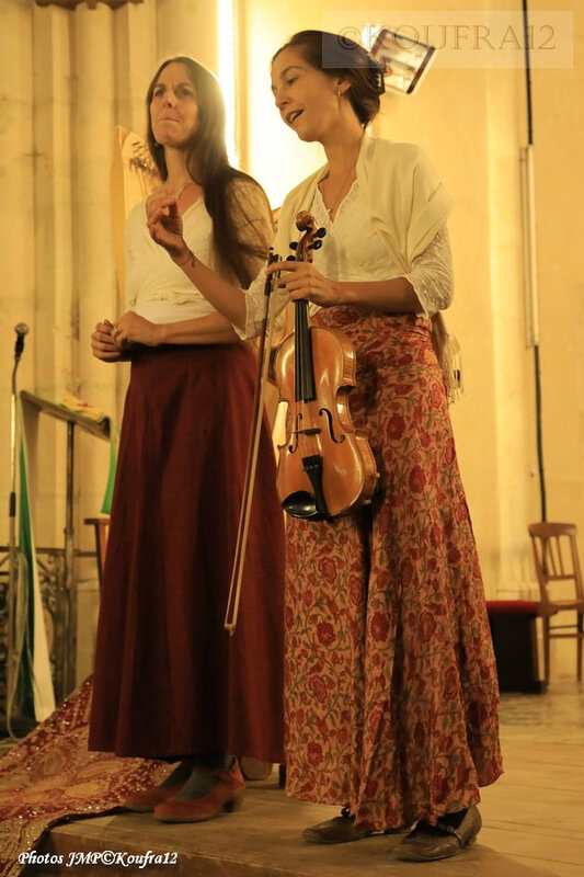 Photos JMP©Koufra 12 - Le Caylar - Marie Andrée Lise - Harpe Violon - 22092019 - 0010