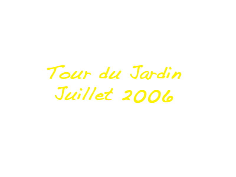 Tour du jardin Juillet 2006