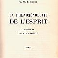 Préface à la Phénoménologie de l’esprit, Hegel, <b>1807</b>