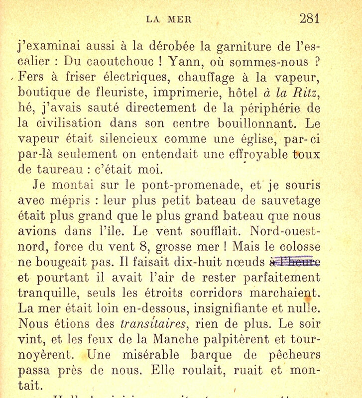 1931 11 25 La Mer correction sur traduction par Philippe 33km heure