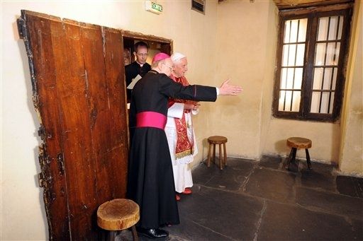Lourdes, le Pape Benoît XVI au Cachot