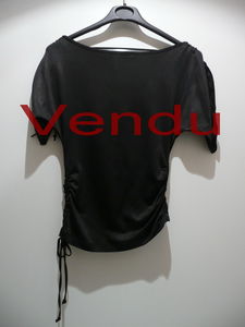 T_shirt_kimono_noir_Mango__Vendu