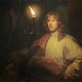 <b>Godfried</b> <b>Schalcken</b>, Portrait of James Stuart, 4th Duke of Lennox and 1st Duke of Richmond (1612-1655), with his greyhound by can