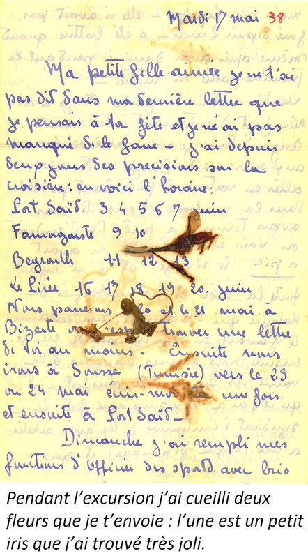 1938 05 17 Lettre à Denise Bougie