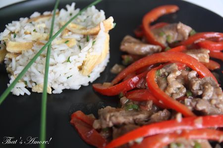 recettes Porc aux poivrons sauté aux cinq épices Maiale ai peperoni saltato alle spezie