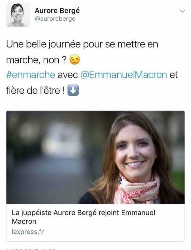 AuroreBergeSoutientMacron