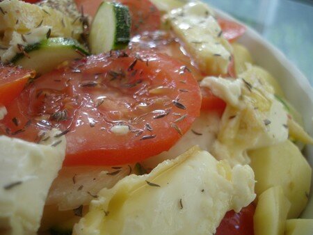 Tiens un tian … avec du St Félicien recettes legumes Tian de Légumes