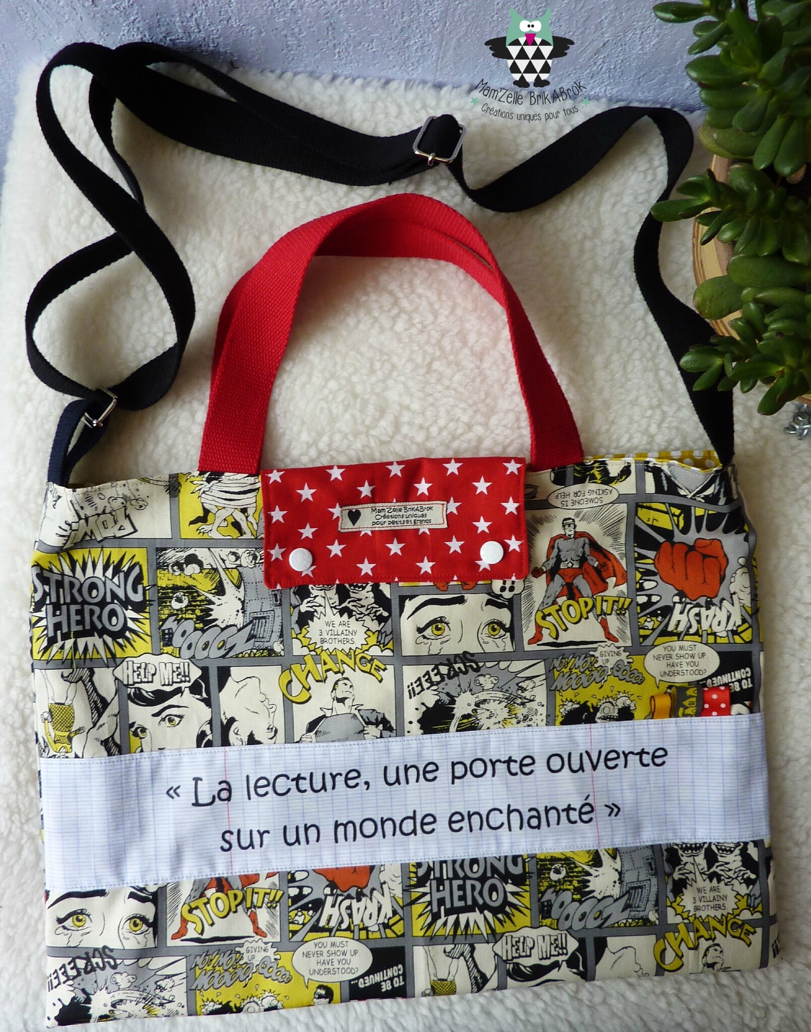 Sac bibliothèque personnalisé