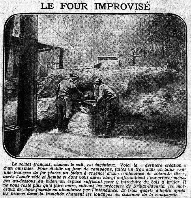 Le four improvisé