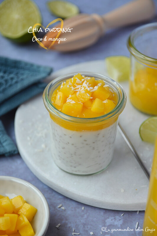 chia pudding yaourt coco mangue sans sucre vegan sans gluten healthy (2)