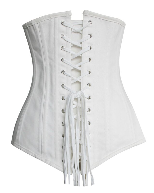serre taille corset coton blanc mariage (3)