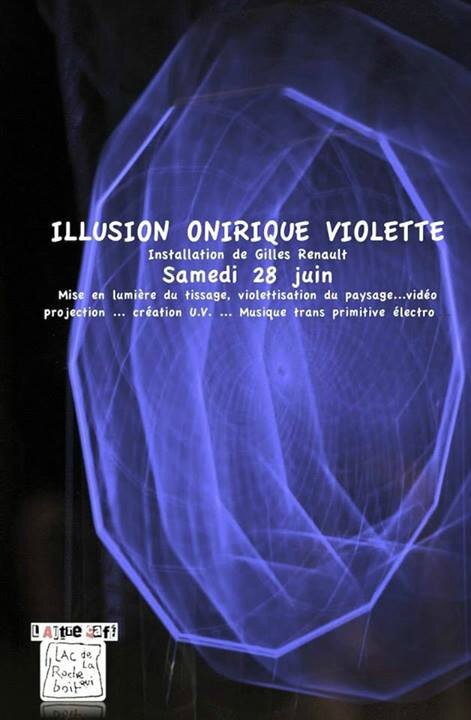 Autre café lac Roche qui boit illusion onirique violette Gilles Renault juin 2014