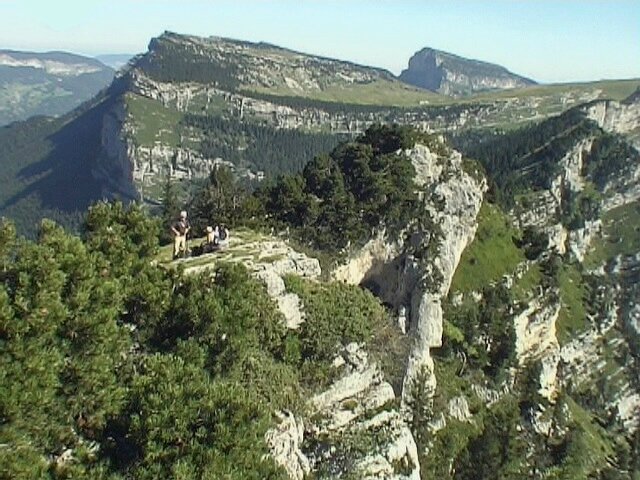 sur la crête