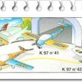 <b>K97</b>-39 Avion blance, ailes oranges 