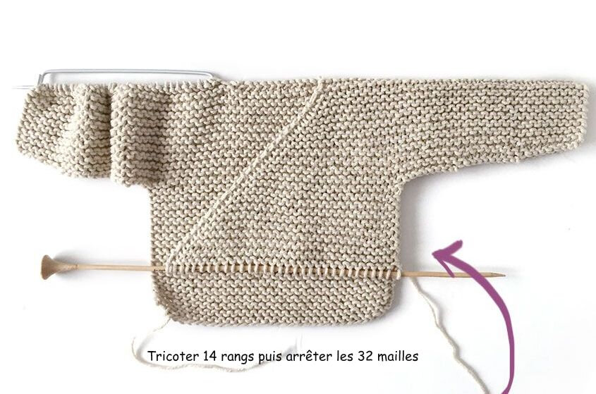 Brassière kimono bébé tricot hotsell
