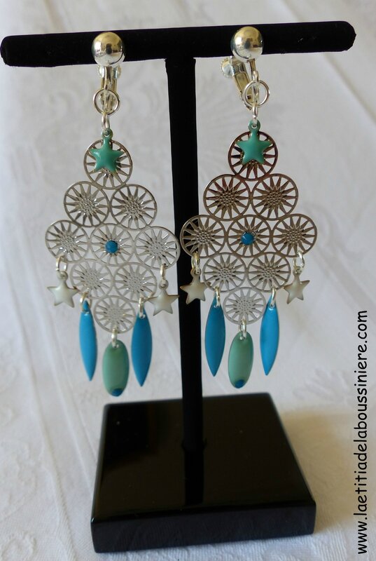 BO Eugénie (blanc, turquoise et vert d'eau) - 37 €