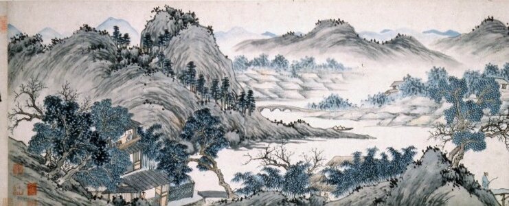 Landscape of the Peach Blossom Spring 桃花源景