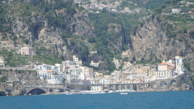 arrivée sur Amalfi