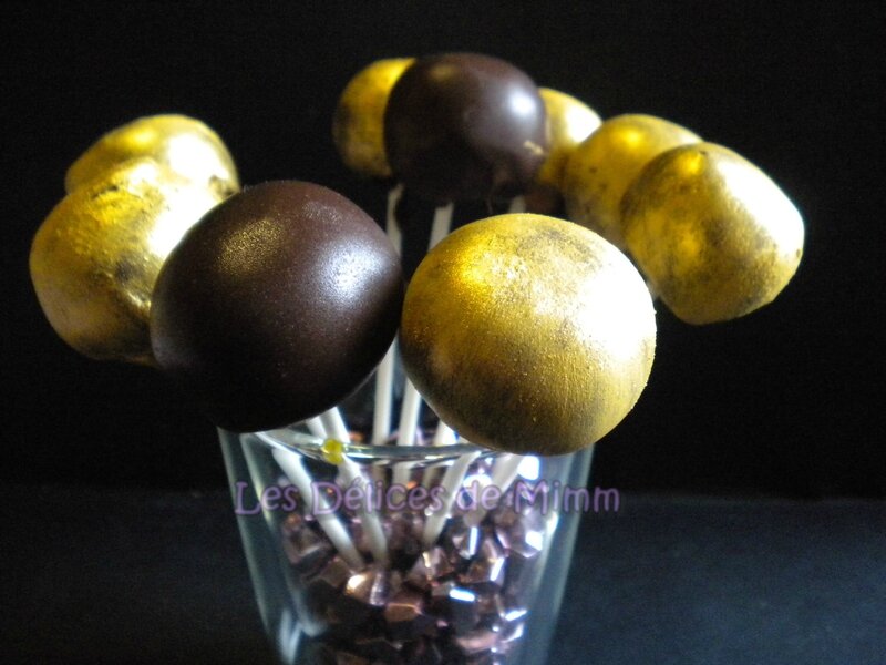 Cake pops dorés au foie gras et au chocolat 5