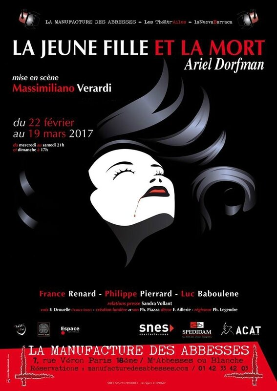 affiche La jeune fille et la mort Manuf des Abbesses