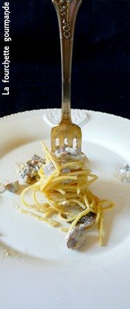 Spaghettis aux champignons 3