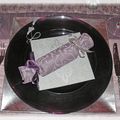 Table Noël parme - argent
