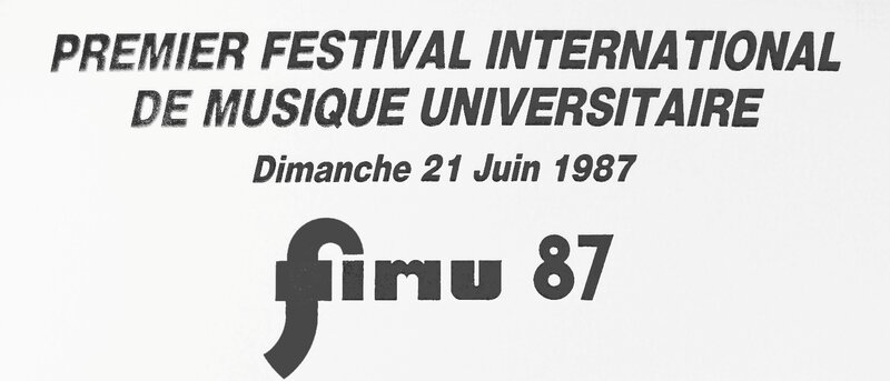 FIMU 1987 Affiche 21 juin 1BF R