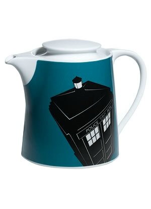 9- Doctor Who Home_ Blue TARDIS Teapot