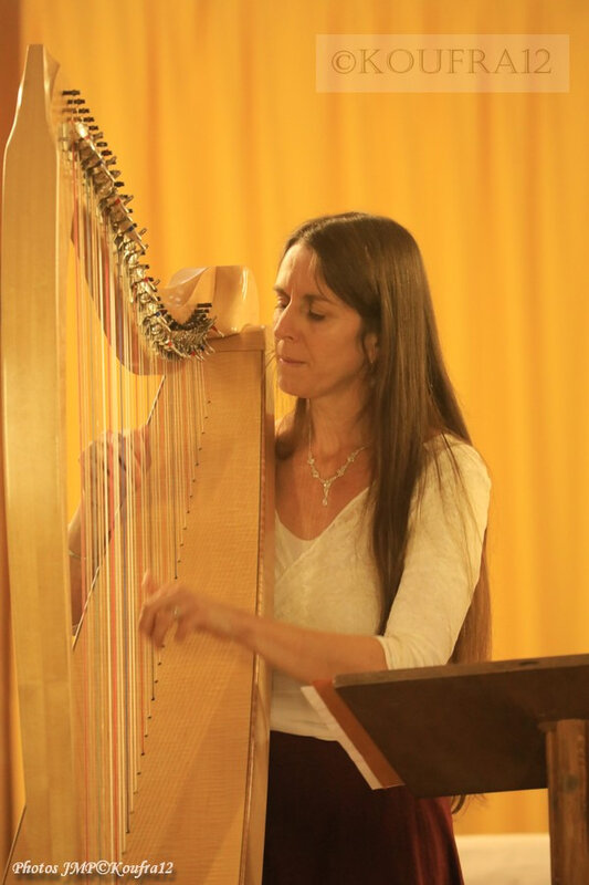 Photos JMP©Koufra 12 - Le Caylar - Marie Andrée Lise - Harpe Violon - 22092019 - 0074