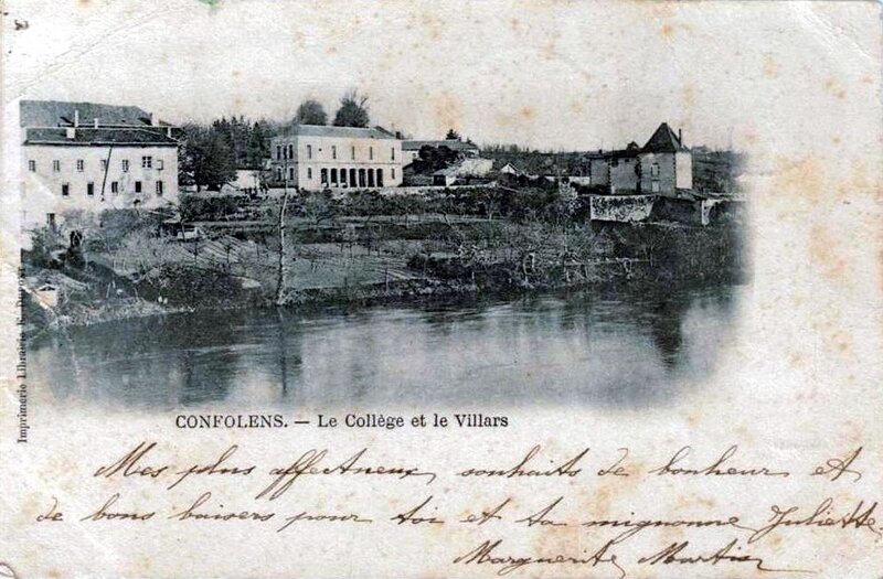 1918-07-11 - Confolens collège circulé en 1903