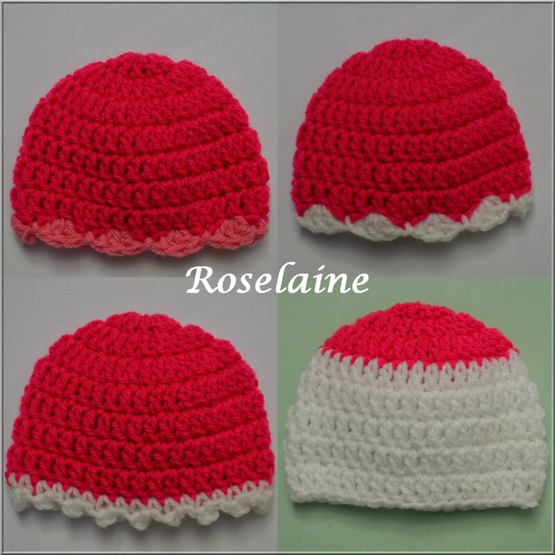 Roselaine 60 bonnets préma crochet