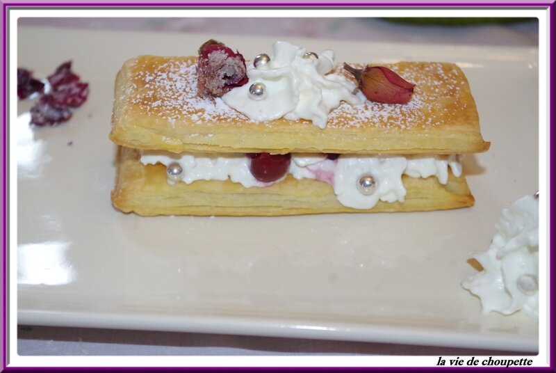 millefeuilles chantilly-cerises-7519
