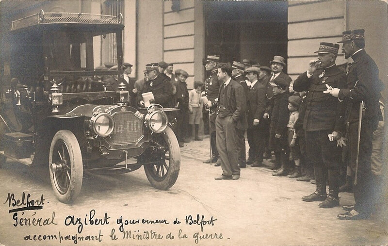 1913 04 23 Belfort CPhoto Visite Etienne Ministre guerre R