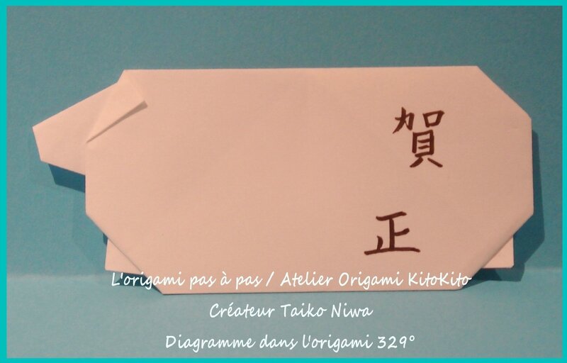 Atelier Origami KitoKito_Carte de la chèvre