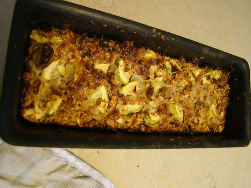 pain de thon à la courgette et aux flocons d'avoine