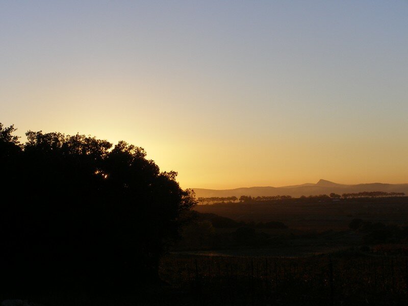 Coucher de soleil alentour de Gignac