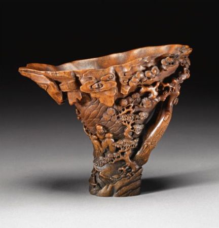 A_FINELY_CARVED_RHINOCEROS_HORN__LONGEVITY__CUP