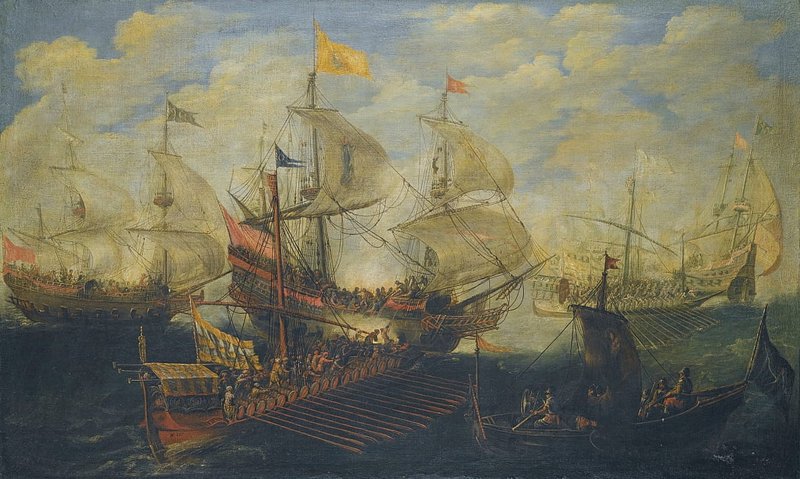 Andries_van_Eertvelt_-_Naval_battle_between_Turks_and_Christians_-_(MeisterDrucke-1396853)