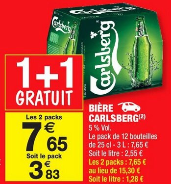 Carrefour Market - Carlsberg du 12 au 24 juillet 2016