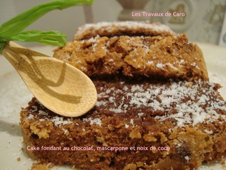 cake fondant choco mascarpone et noix de coco 1