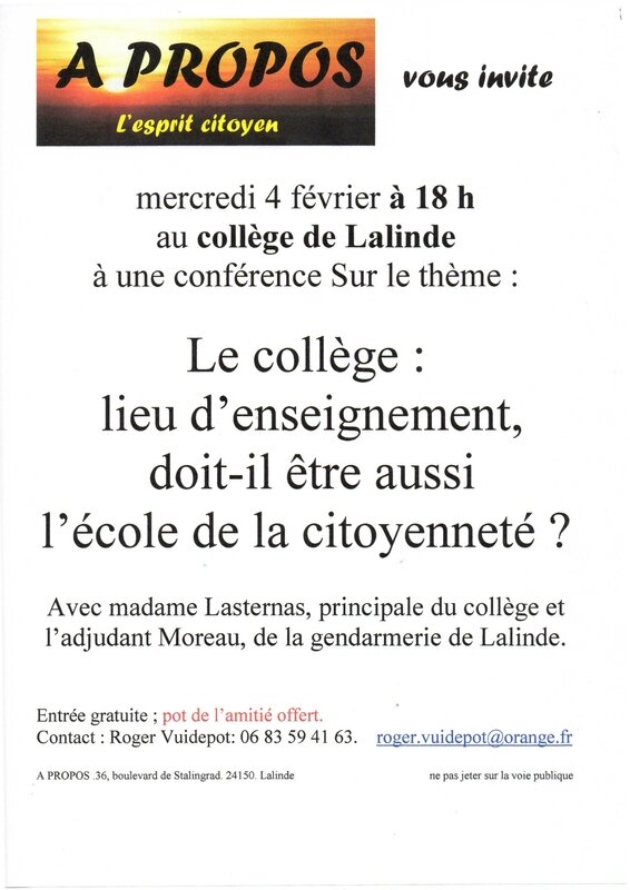 Conférence collège