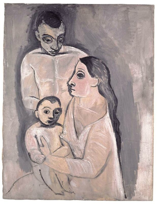 Pablo Picasso, Man, Woman and Child, Autumn of 1906