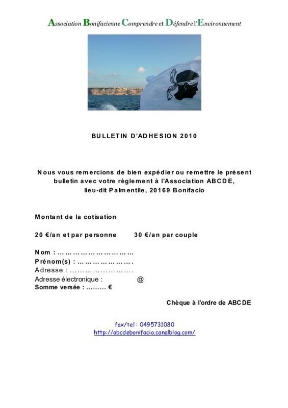 Bulletin d'adhésion