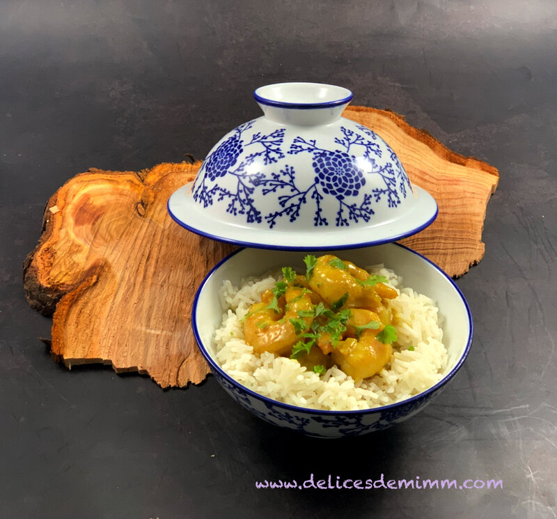 Curry de crevettes au lait de coco 4