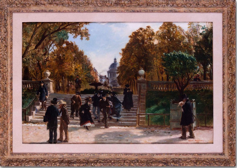 Dehodencq-jardin du luxembourg 1871
