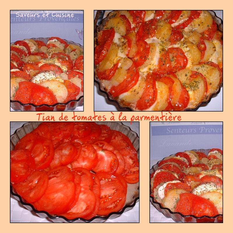 Tian de tomates à la parmentière