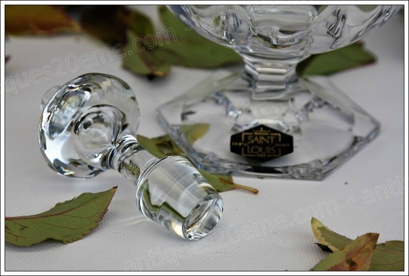 Service cristal St Louis modèle Saint-Cloud, St Louis crystal