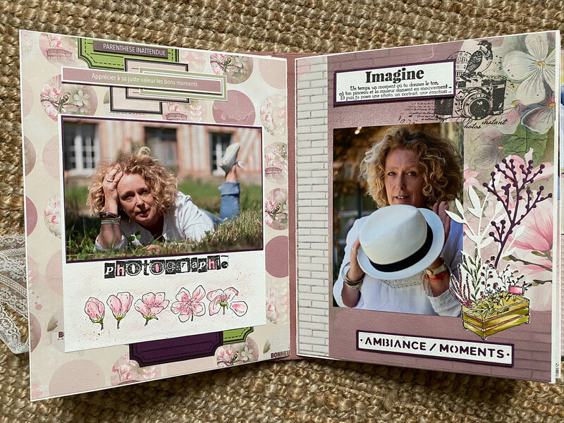 ALBUM SCRAP SOUVENIRS AUTHENTIQUE SYLVIE LEBLANC LORELAI DESIGN 09